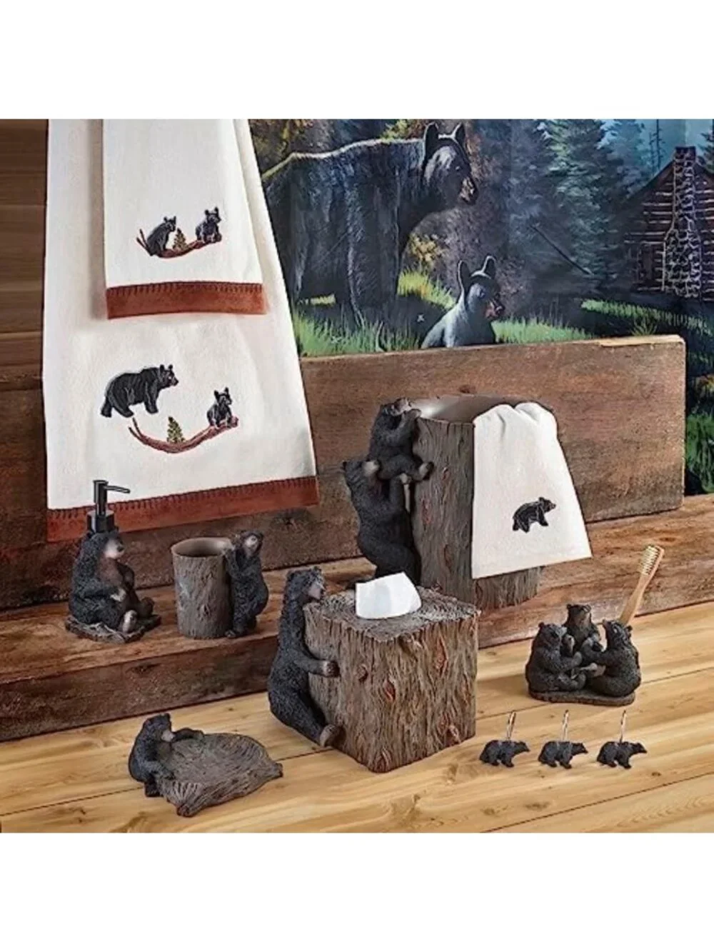 Resin Soap Dispenser & Lotion Pump - Animal Bathroom Decor, Refillable, Durable